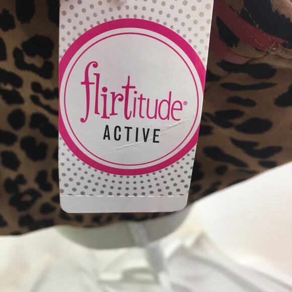 Flirtitude Active Crop Top Chocolate Leopard XXL - Picture 9 of 12